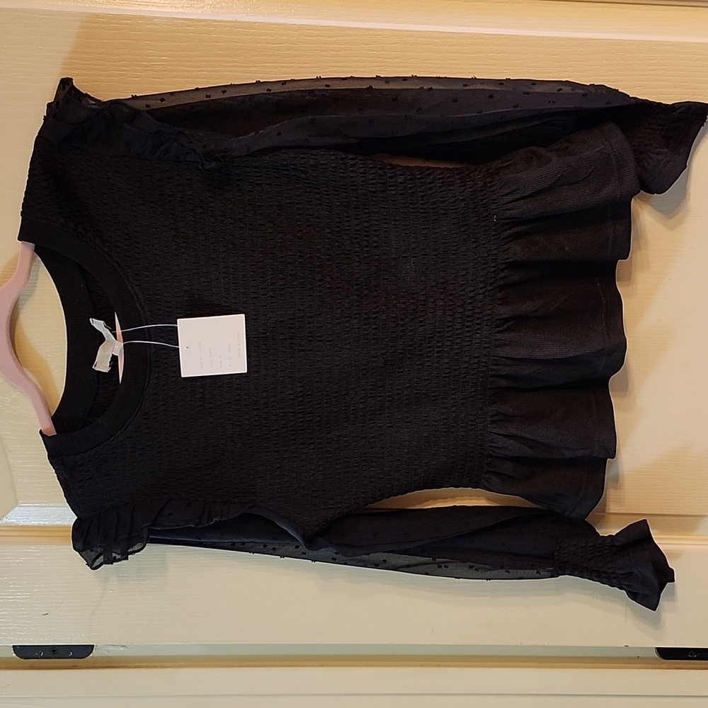 J Gee Smocked Peplum Blouse